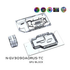 Dual Side GPU Block for Giga RTX 3090 3080 AORUS N-GV3090AORUS-TC FAST SHIP