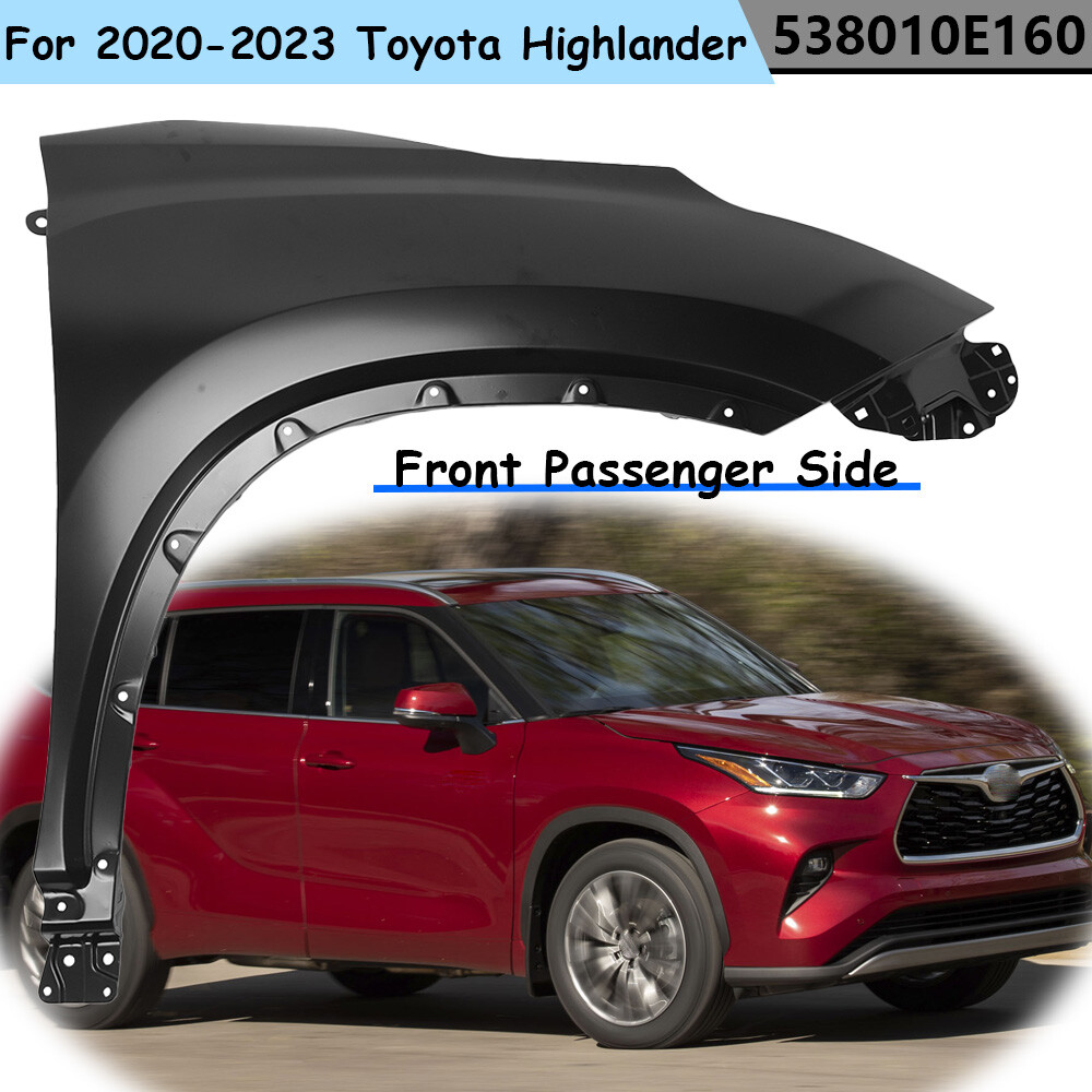 Front Fender Right Passenger Side For 2020-2023 Toyota Highlander