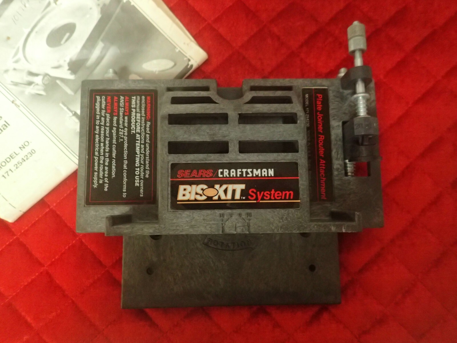 Sears Craftsman BISKIT SYSTEM Plate/Edge Joiner Model NO. 171.