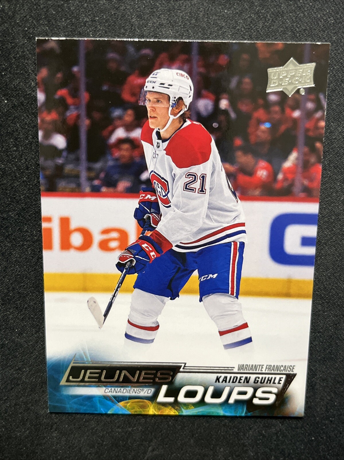 22-23 UD Series 2 Hockey French Young Guns Jeunes Loups 480 Kaiden Guhle