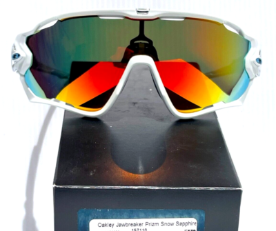 NEW Oakley JAWBREAKER White w POLARIZED Galaxy Ruby Mirror Lens