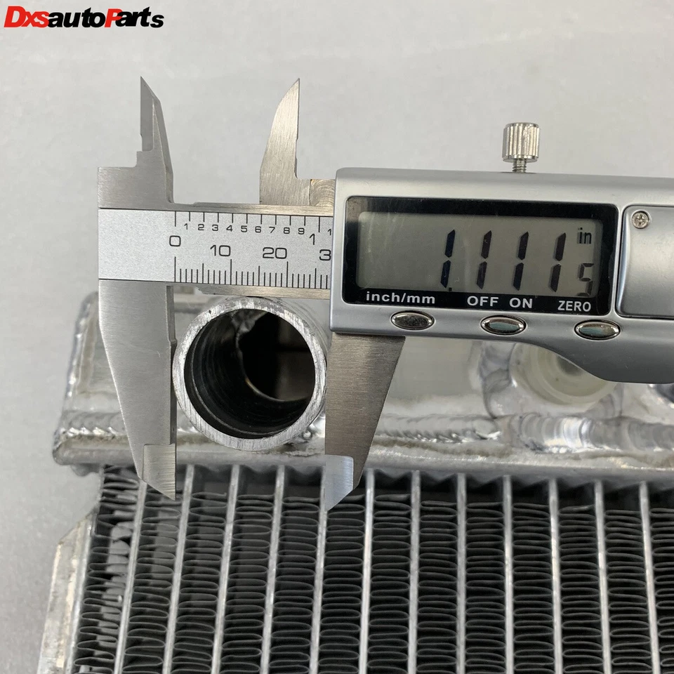 Radiador de transmisión automática Fit 92-95 Civic LX/DX sedán 4D 1,5 L 16 mm 1 fila + ventilador de 12" Foto 4 de 4