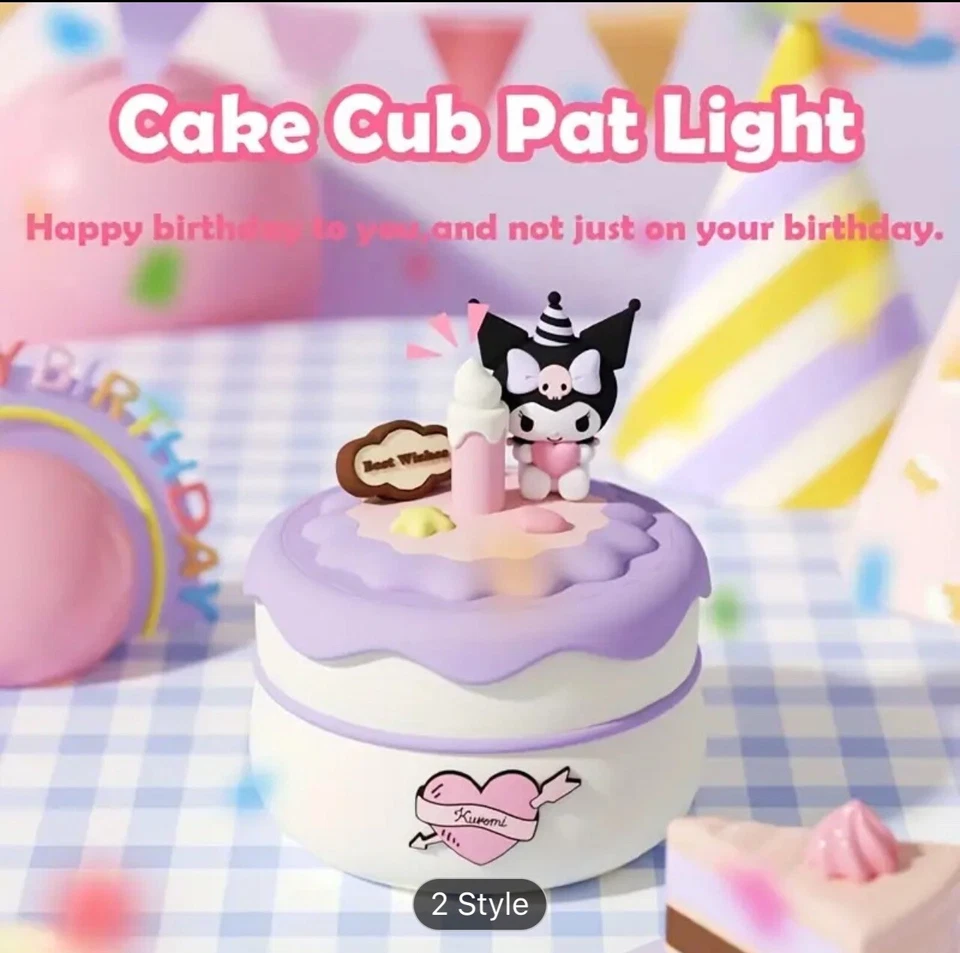 Cinnamoroll Cumpleaños Pastel Noche Luz Interactiva Fiesta Empuje con Control Remoto Sanrio Foto 3 de 4