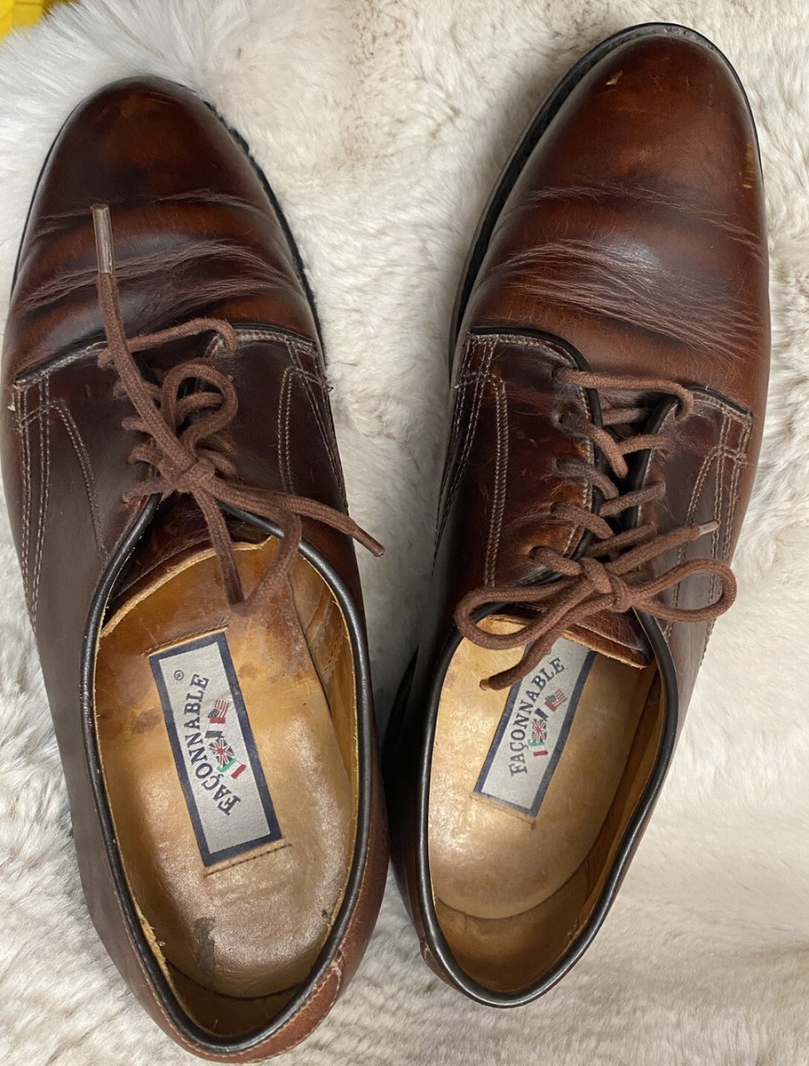 Faconnable Mans Leather Lace Up Shoe Size 10 D | eBay display picture 2