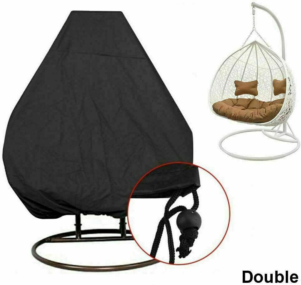 Hanging Double Egg Chair Cover Protector Waterproof Garden Outdoor with