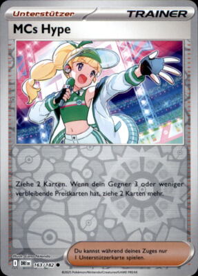 Pokemon 163/182 - MCs Hype - Reverse Holo - Ewige Rivalen