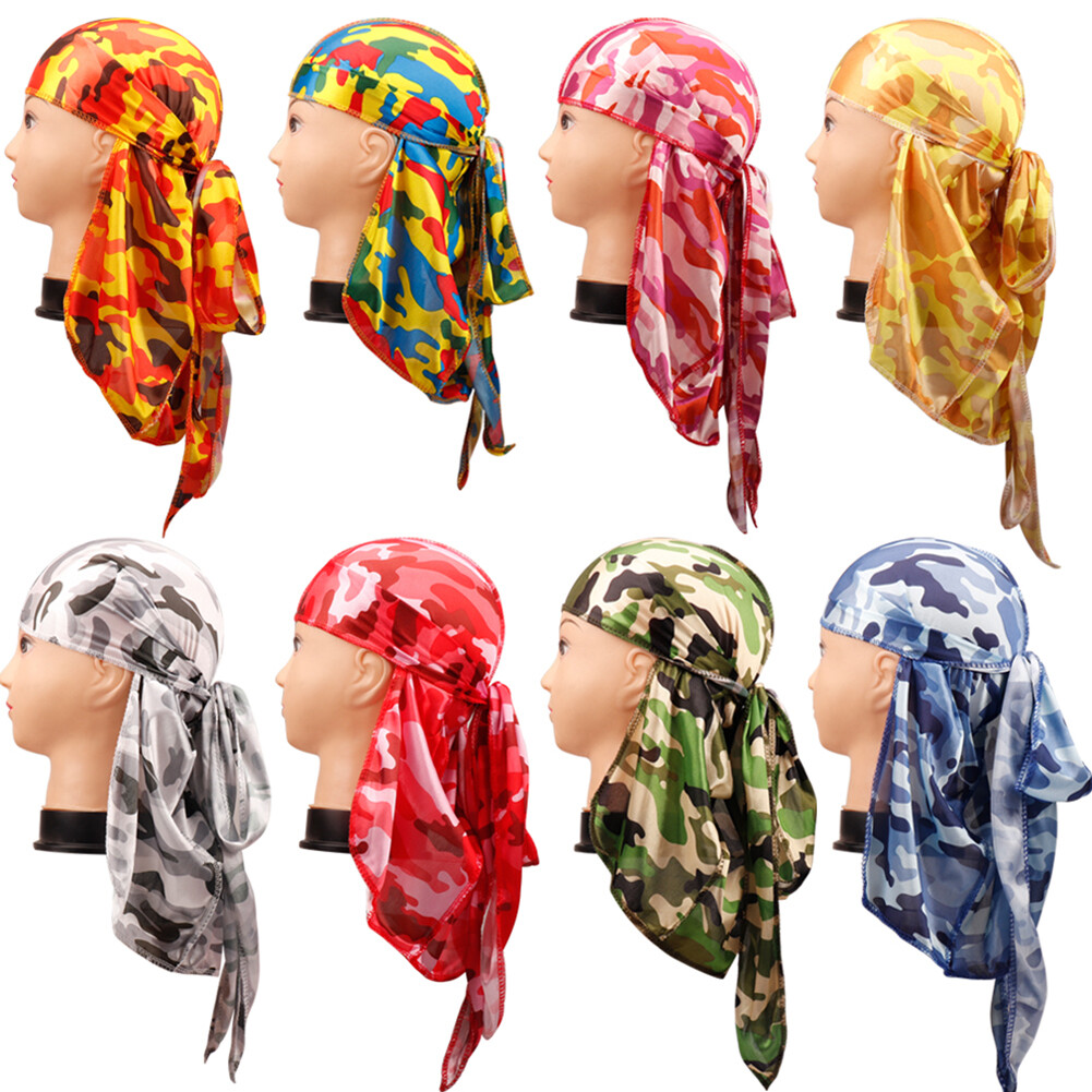 APL Cappello donna lungo uomo mimetico mimetico turbante berretto head cover bandana di banda ^^ ?