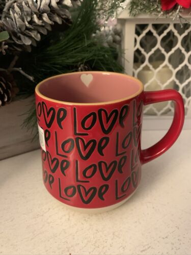 Spectrum Designz Valentine "love” Embossed Coffee Mug - Picture 1 of 5