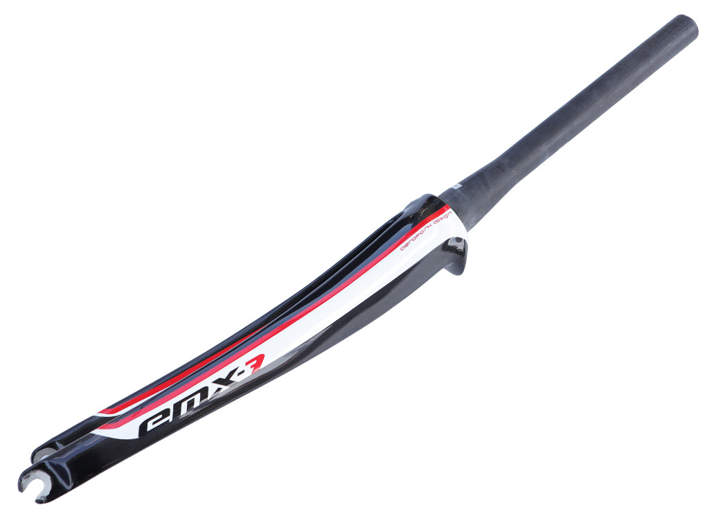 Eddy Merckx EMX-7 1K Carbon Tapered Fork 700c 9x100mm QR Black White 2012