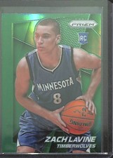 2014-15 Panini Prizm Basketball Rookie Green Prizm #262 Zach LaVine