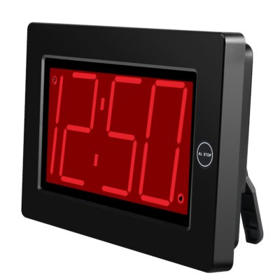 Alarm Clock 8'' Large Screen Display Digital Clock Battery Operated Auto Dimme...