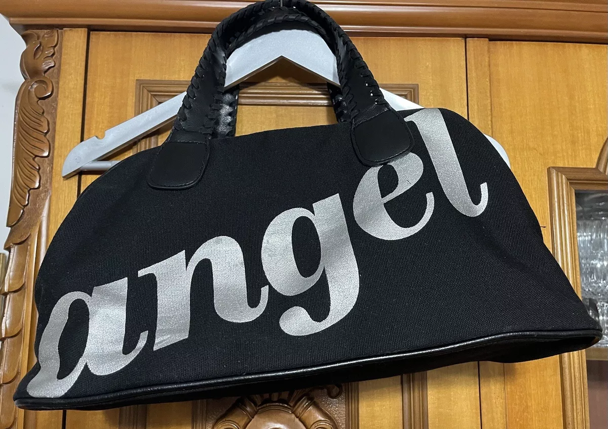 Angel Victoria Secret Bowling Bag Purse women tote black silver