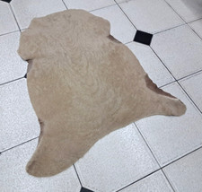 Turkish SheepSkin, Animal Rug, Lamb Skin, Angora Rug, Lamb Leather, 2.0 x 3.3 ft