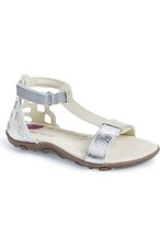 Stride Rite Poet Girls Gladiator Sandals Silver Metallic 8.5M, 9.5W, 11M NEW