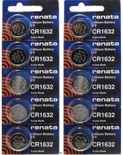 CR 1632 RENATA WATCH BATTERY 10 piece ECR1632 FREE SHIPPING Authorized Seller