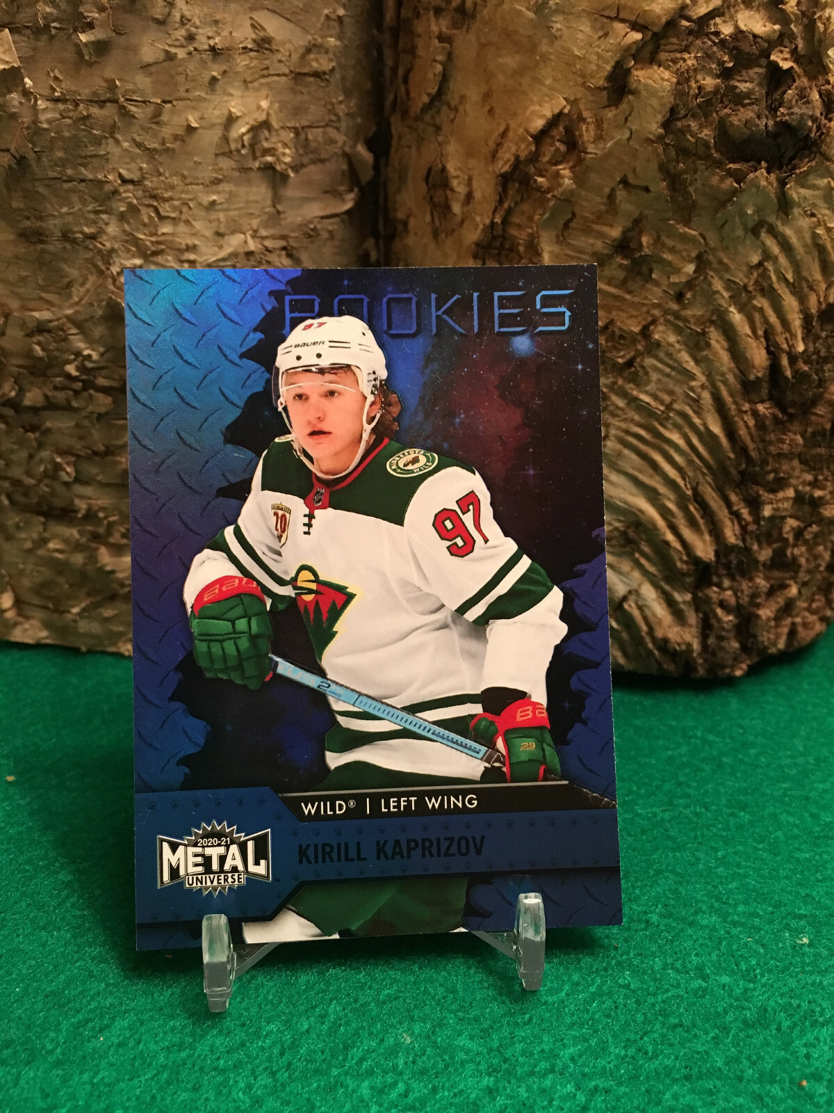 2020 Skybox Metal Universe Rookies Blue Spectrum Kirill Kaprizov #125 Rookie RC