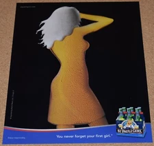 2006 Print Ad St Pauli Girl Lager you never forget your first girl lady drink