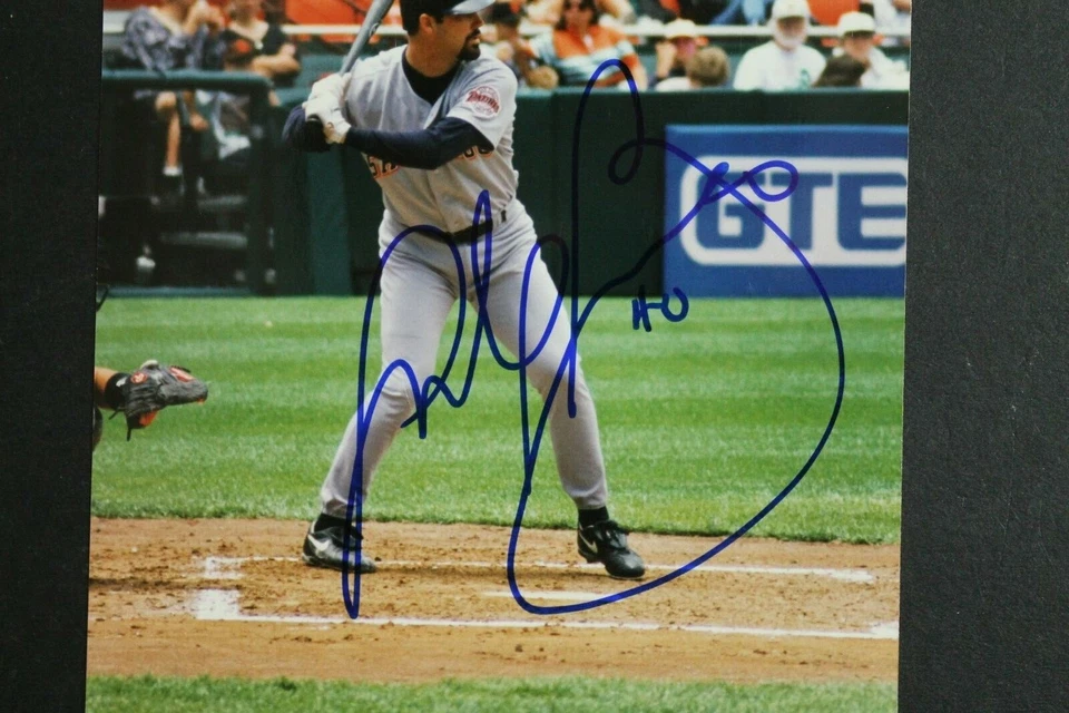 Foto de bateo firmada por Andy Benes Padres Marineros Cardenales autógrafo 4x6  Foto 2 de 2