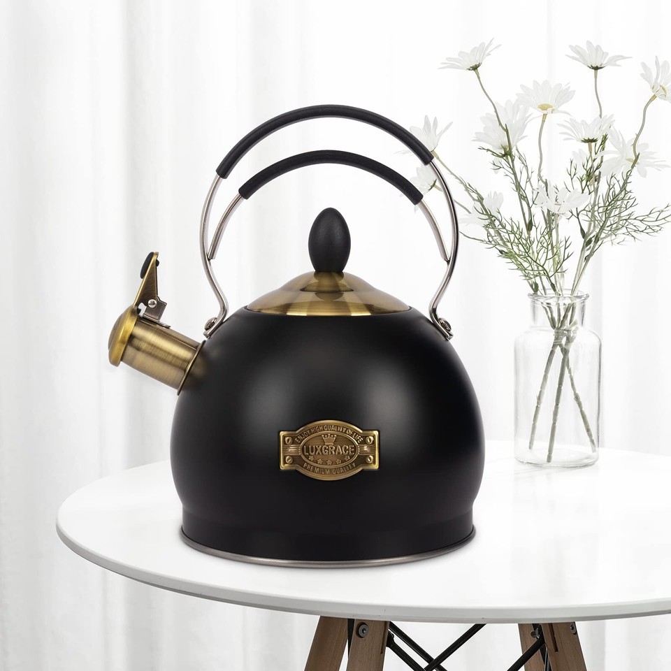 Whistling Tea Kettle Stainless Steel Teapot, Teakettle for Stovetop