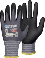  Safety Work Gloves Microfoam Nitrile Coated-3 Pairs, Kg18nb,seamless Knit 
