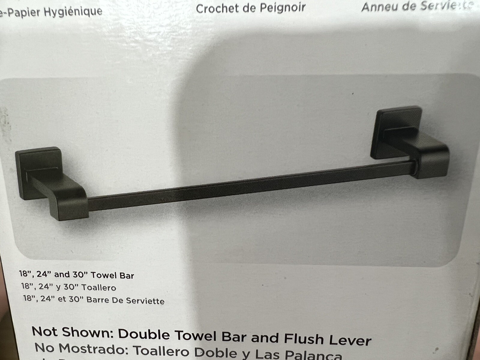 Delta 77524 Black Ara 24" Wall Mounted Towel Bar