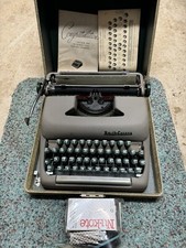 Smith-Corona Sterling Typewriter With Case And Extra Ribbons Vintage 1950s thumbnail