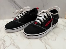 Heelys Original Wheeled Shoes Pro 20 Skate Sneaker Size 2 Youth Black White Red