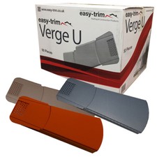 50 x Easy Trim Universal Dry Verge System for Gable End Plastic GREY BROWN TERRA