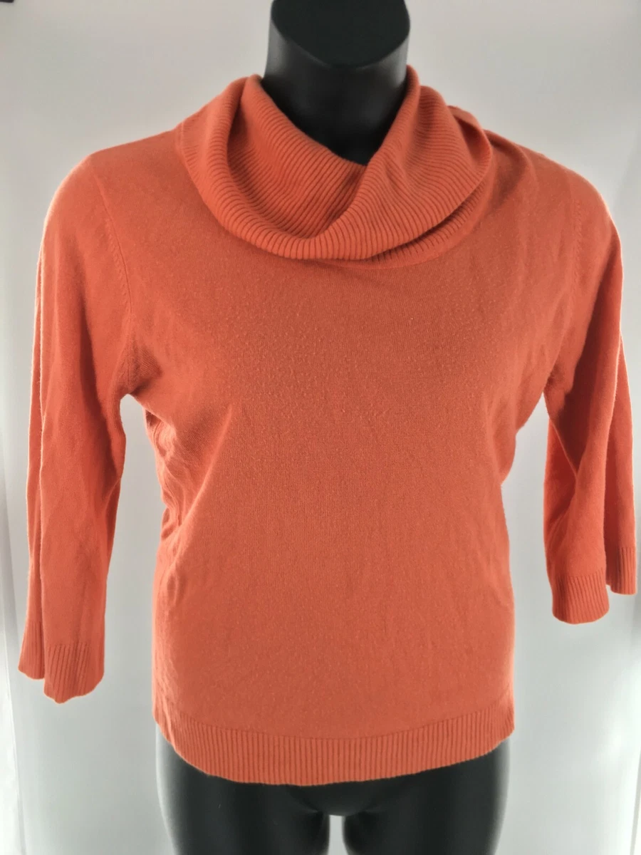 Orange cowl deals neck sweater