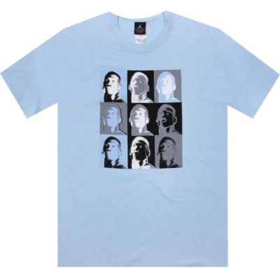 $40.00 Nike air Jordan Men 7 VII caro blue signature Tee blue 198716-400 19871