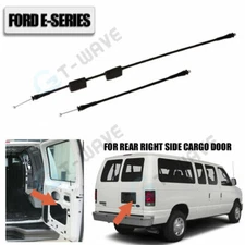Rear Right Cargo Door Latch Release Cables for 1992-2014 Ford E150 E250 E350 Van