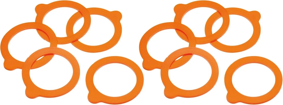 KitchenCraft Replacement Jar Seals Terrine Preserving Jars Pk10 8cm Silicone - Image 2 of 2