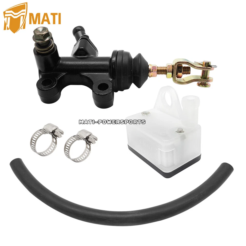 Cilindro maestro de freno trasero con conjunto de taza de depósito para Honda ATC 350X 1985-1986 ATV Foto 2 de 4