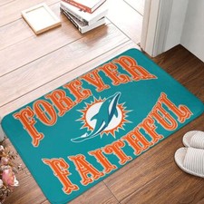 Forever Faithful Miami Dolphins Carpet 16 24in Floor Mat Decorative