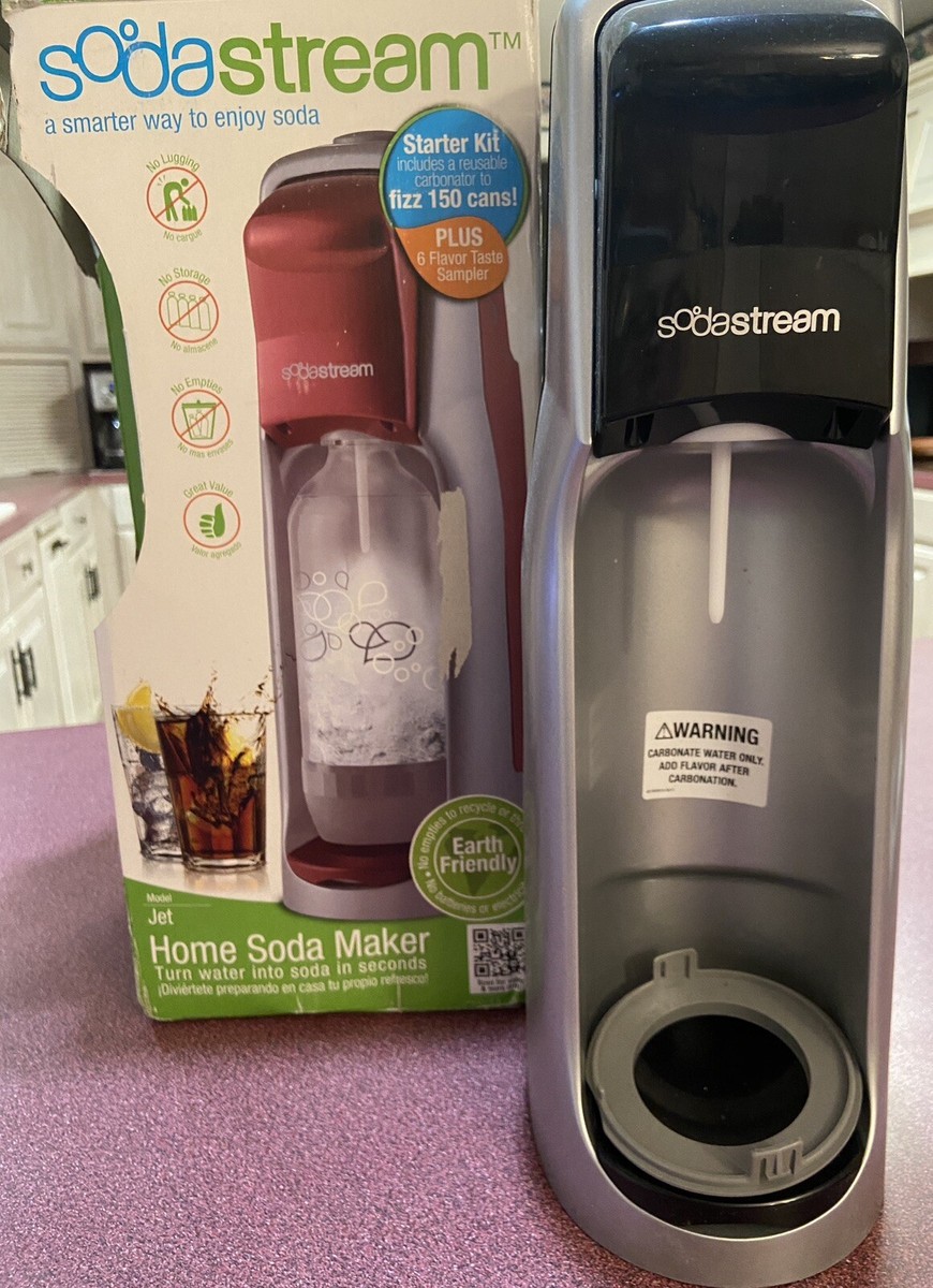 SodaStream Jet Sparkling Water Maker Red And Silver | eBay