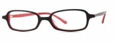 Calabria Vivid 751 Designer Multi-Focus Lens Blue Light Glasses in Black Red