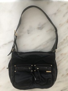 black and gold diaper bag