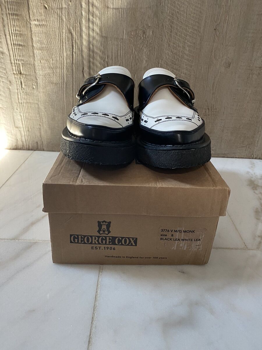 George Cox Black/White Diano Creeper Monk UK 8 US 9 | eBay George Cox Black/White Diano Creeper Monk UK 8 US 9 | eBay