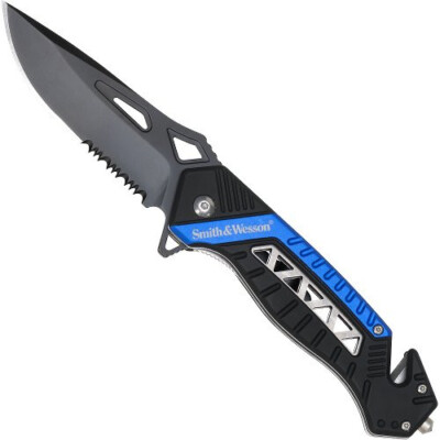 Rescue Taschenmesser Smith & Wesson Blau Neu