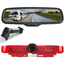 4.3'' Mirror Monitor Reversing Backup HD Camera For Chevy Express Van GMC Savana