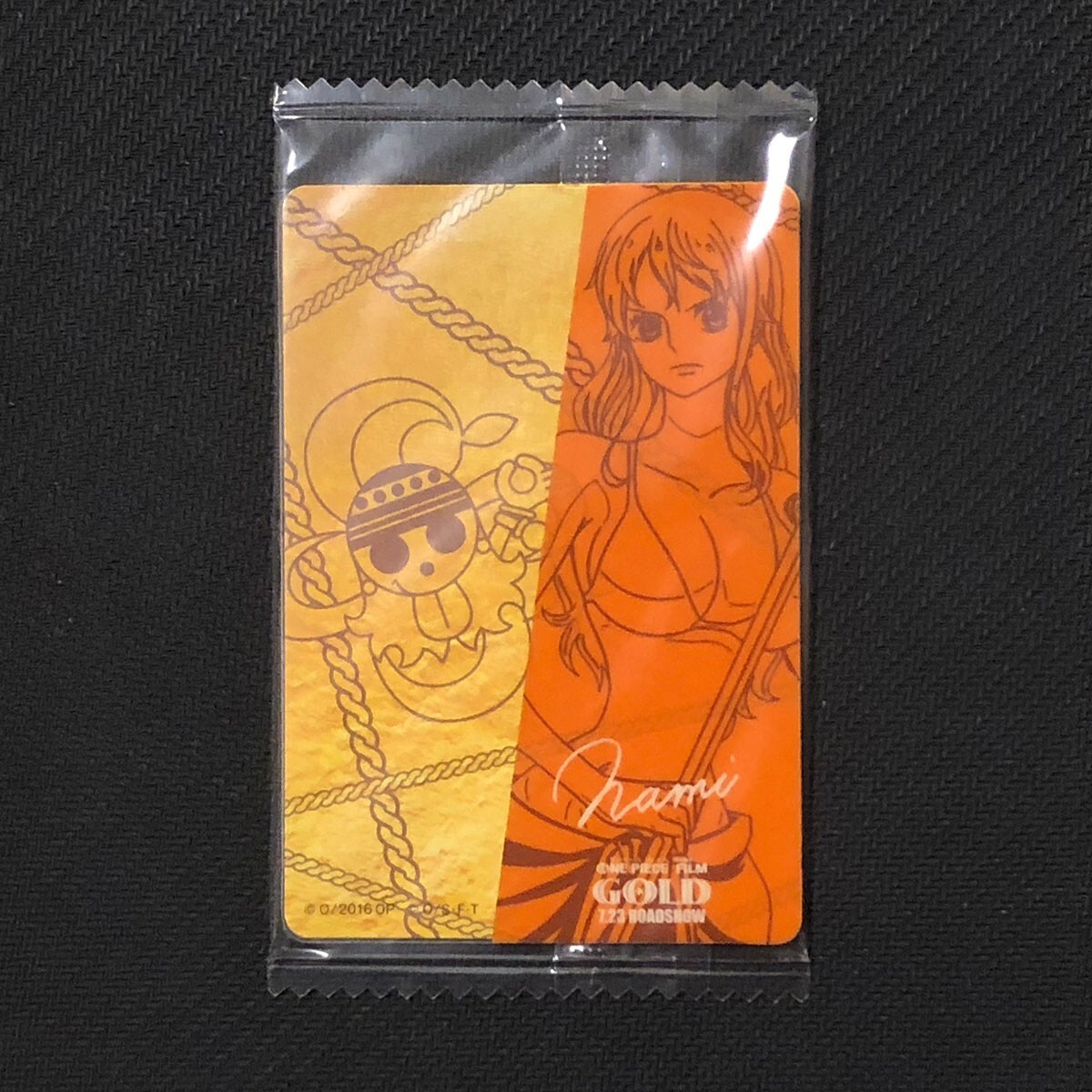 S0959 Nami One piece Film Gold glico Wafer Card & Sticker