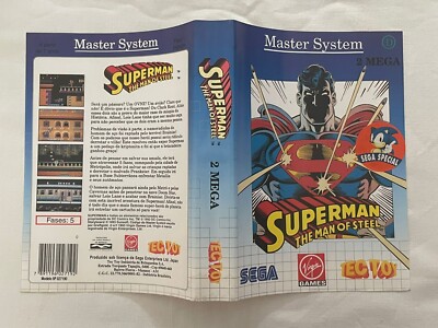 Sega Master System Tectoy : Superman The Man of Steel Complete box