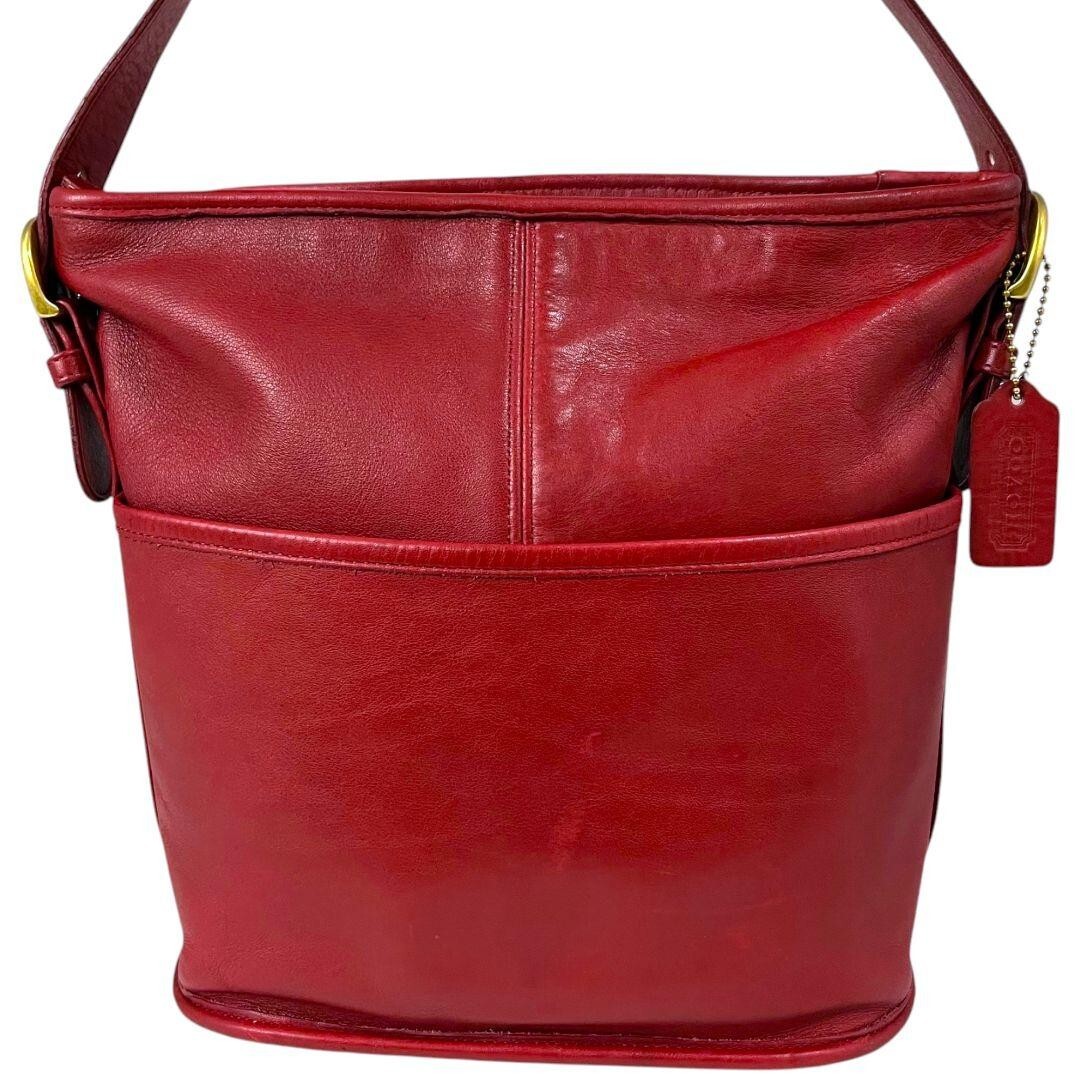 バッグ OLD COACH Tote Bag Red Made in USA Extremely Rare Made In USA Old Coach 4153 Shoulder Bag Red
