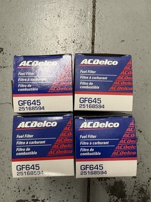 Fuel Filter 25168594 Pack of 4 Genuine OEM New GF645 Fits 4.3 1997-2005 ACDelco