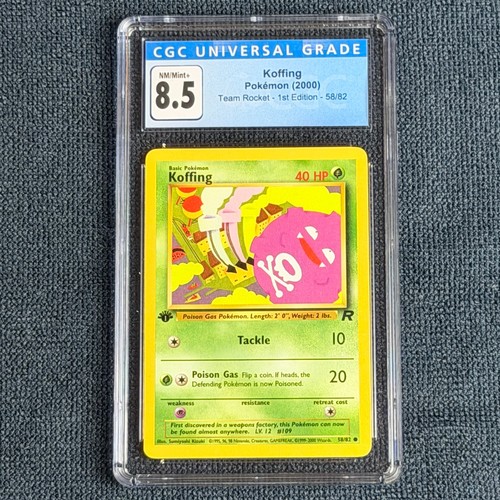 Koffing (1st Edition) graded CGC 8.5 for sale on eBay