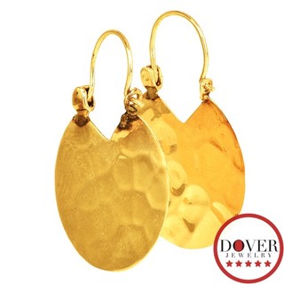 Pendientes colgantes Estate de oro amarillo de 13 quilates con textura de 1 5 gramos sin precio base