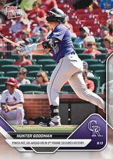 Hunter Goodman Pinch Hit 9th - 2025 MLB Topps NOW - Card 554 