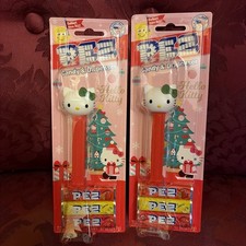 2025 Two  Christmas Pez: Hello Kitty With Green Bow
