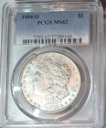 💥💥 1904-O Morgan Silver Dollar PCGS MS62