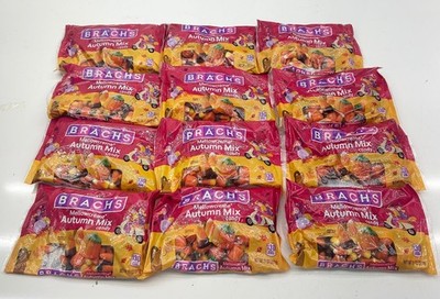 Qty 12- Brachs Mellowcreme Autumn Mix Candy - 11oz. Bags Exp. Jan/Feb 2026